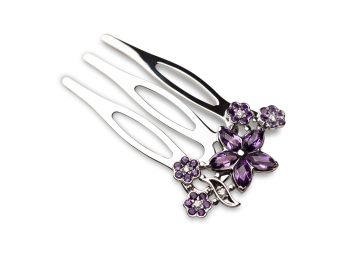 TreJio San Francisco Amethyst Weißgold zentral